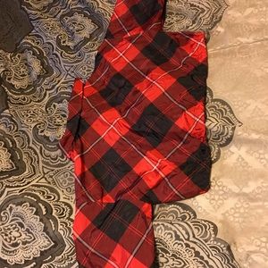 Plaid crop drawstring windbreaker